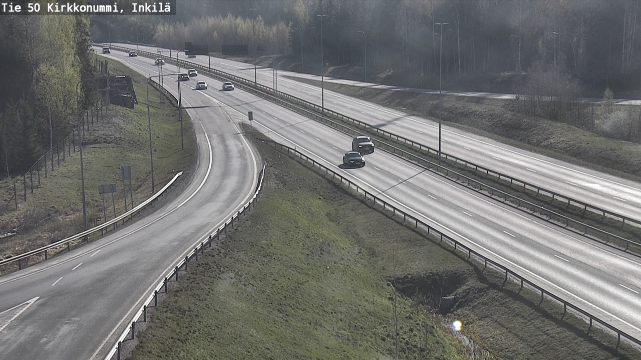 Weather Camera Image Väg 50 Kyrkslätt, Inkilä, Kirkkonummi, Uusimaa