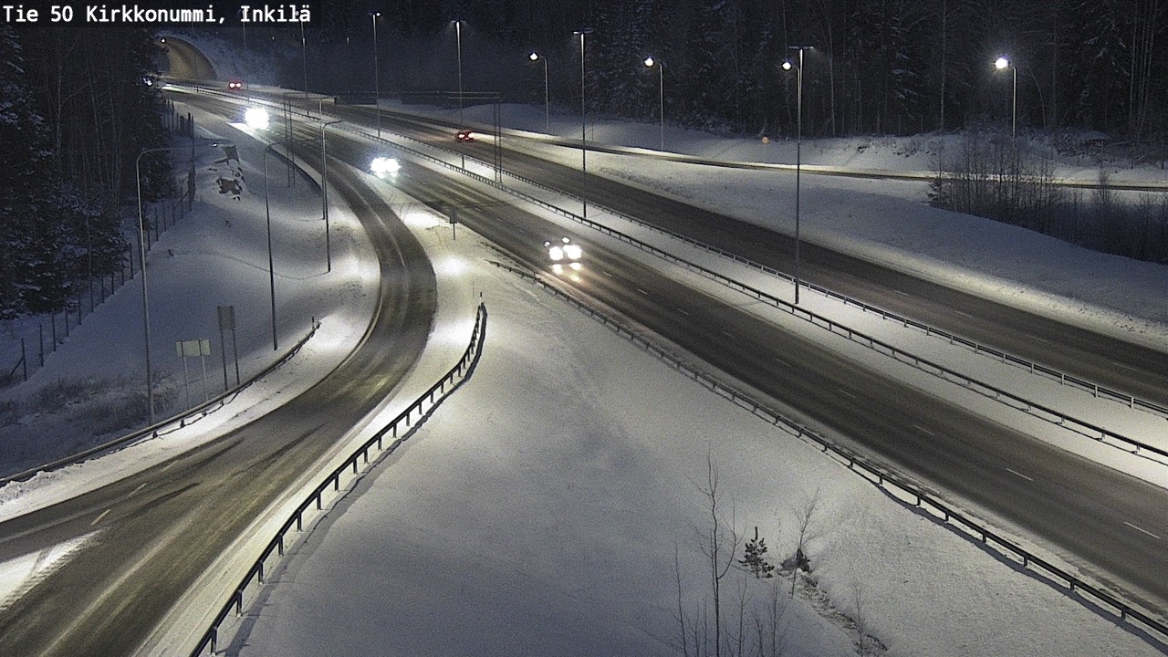 Weather Camera Image Väg 50 Kyrkslätt, Inkilä, Kirkkonummi, Uusimaa