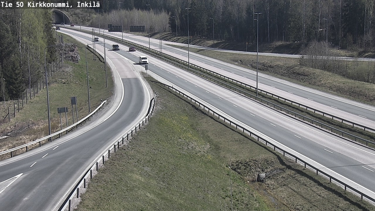 Weather Camera Image Väg 50 Kyrkslätt, Inkilä, Kirkkonummi, Uusimaa