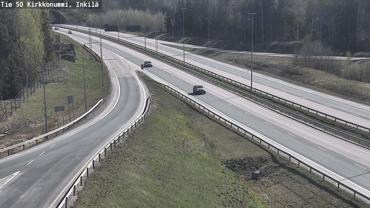Weather Camera Image Väg 50 Kyrkslätt, Inkilä, Kirkkonummi, Uusimaa