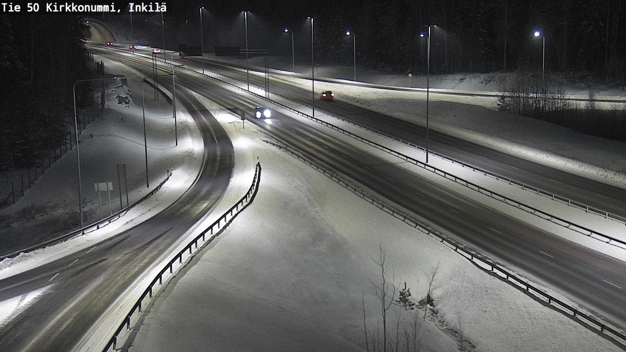 Weather Camera Image Väg 50 Kyrkslätt, Inkilä, Kirkkonummi, Uusimaa