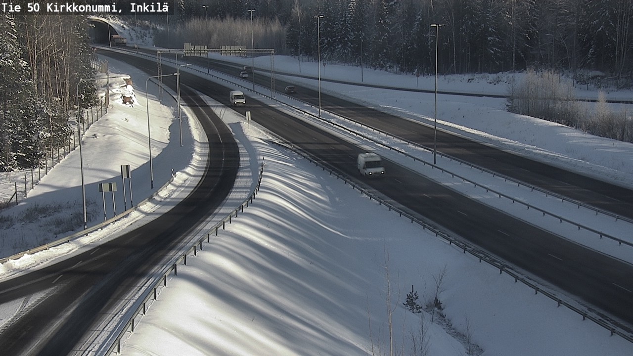 Weather Camera Image Väg 50 Kyrkslätt, Inkilä, Kirkkonummi, Uusimaa