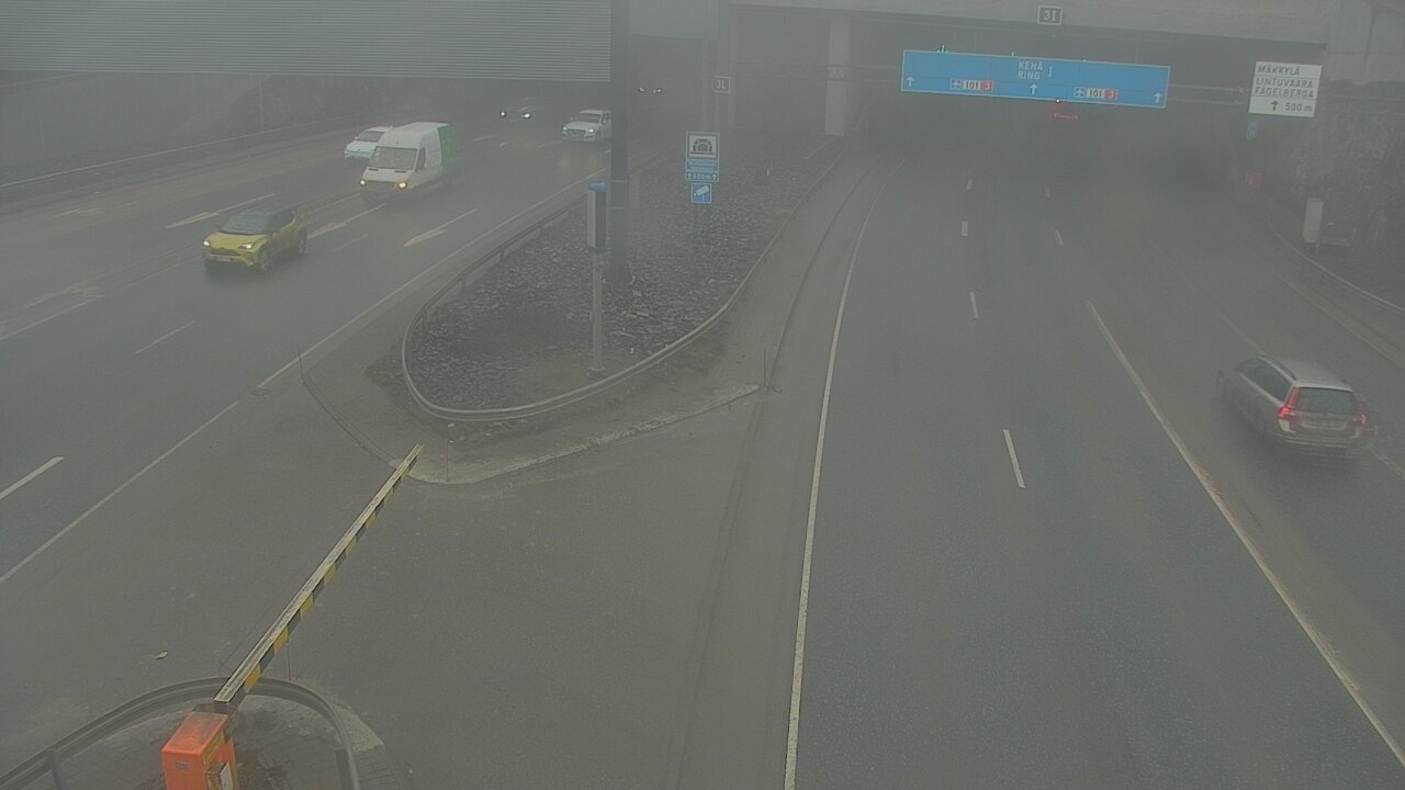 Kelikamerat Kuva Tie 101 Mestarintunneli, puomi länsi, Espoo, Uusimaa