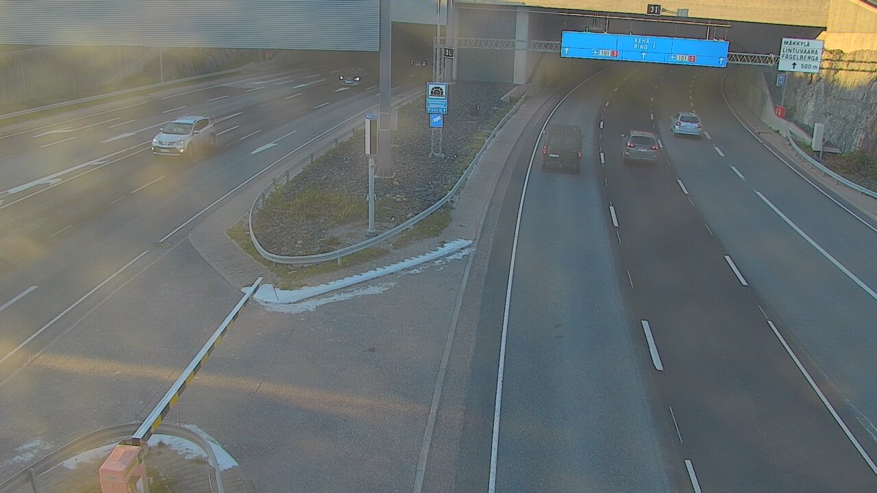 Kelikamerat Kuva Tie 101 Mestarintunneli, puomi länsi, Espoo, Uusimaa
