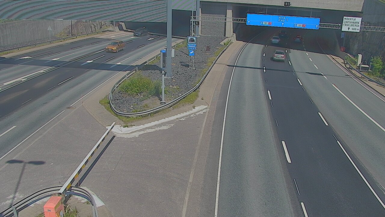 Kelikamerat Kuva Tie 101 Mestarintunneli, puomi länsi, Espoo, Uusimaa