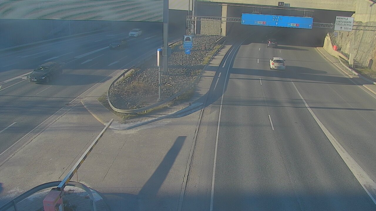 Kelikamerat Kuva Tie 101 Mestarintunneli, puomi länsi, Espoo, Uusimaa