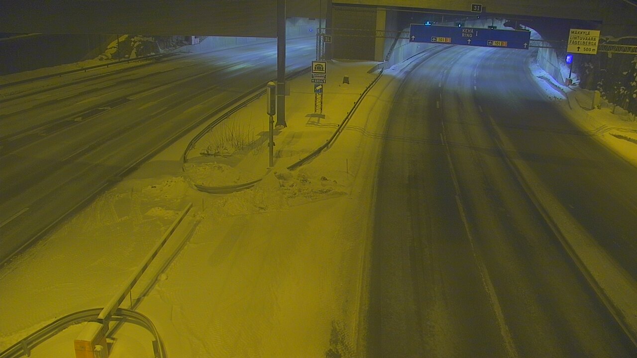 Kelikamerat Kuva Tie 101 Mestarintunneli, puomi länsi, Espoo, Uusimaa