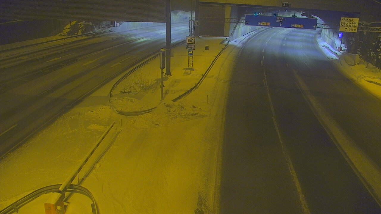 Kelikamerat Kuva Tie 101 Mestarintunneli, puomi länsi, Espoo, Uusimaa