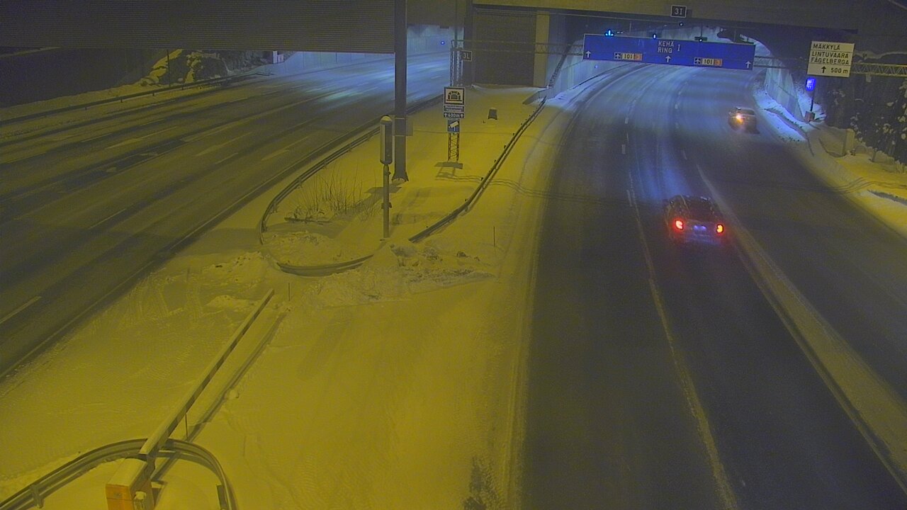 Kelikamerat Kuva Tie 101 Mestarintunneli, puomi länsi, Espoo, Uusimaa