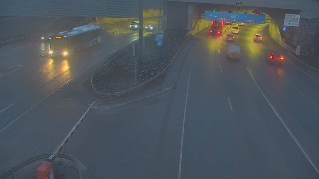 Kelikamerat Kuva Tie 101 Mestarintunneli, puomi länsi, Espoo, Uusimaa