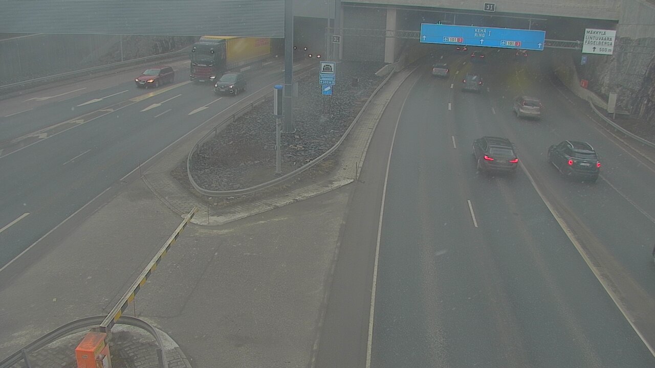 Kelikamerat Kuva Tie 101 Mestarintunneli, puomi länsi, Espoo, Uusimaa