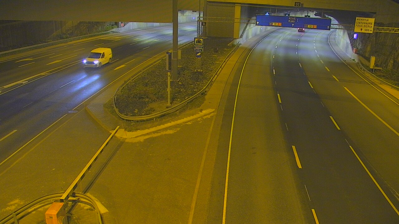 Kelikamerat Kuva Tie 101 Mestarintunneli, puomi länsi, Espoo, Uusimaa