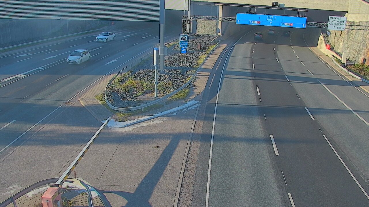 Kelikamerat Kuva Tie 101 Mestarintunneli, puomi länsi, Espoo, Uusimaa