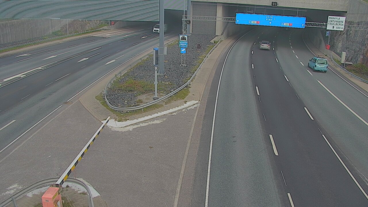 Kelikamerat Kuva Tie 101 Mestarintunneli, puomi länsi, Espoo, Uusimaa