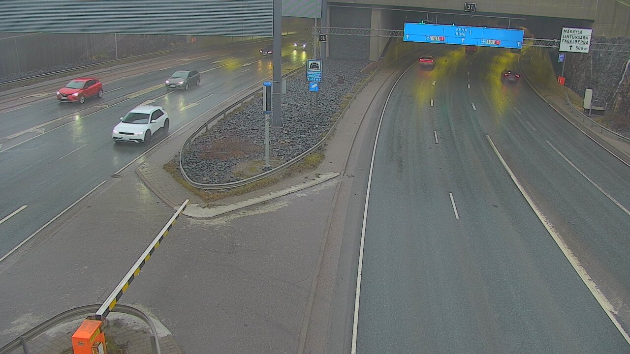 Weather Camera Image Väg 101 Mestarintunneli, puomi, Espoo, Uusimaa