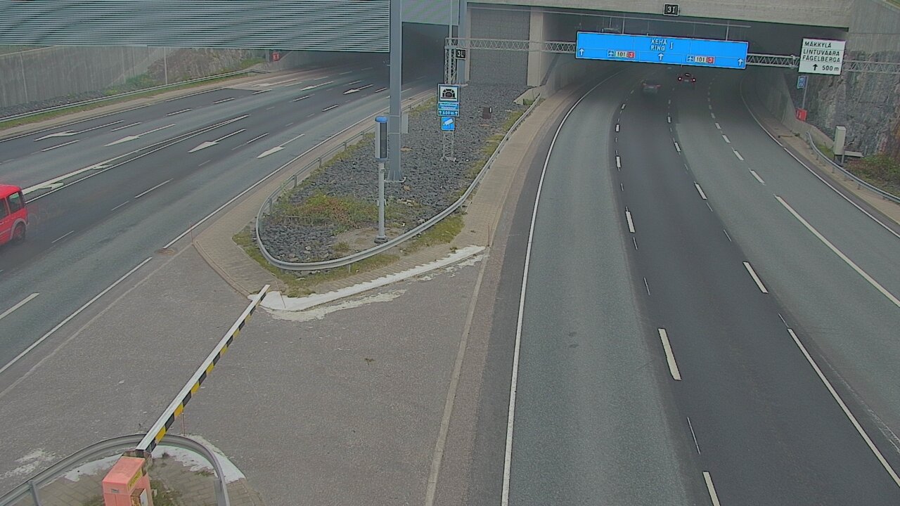 Kelikamerat Kuva Tie 101 Mestarintunneli, puomi länsi, Espoo, Uusimaa