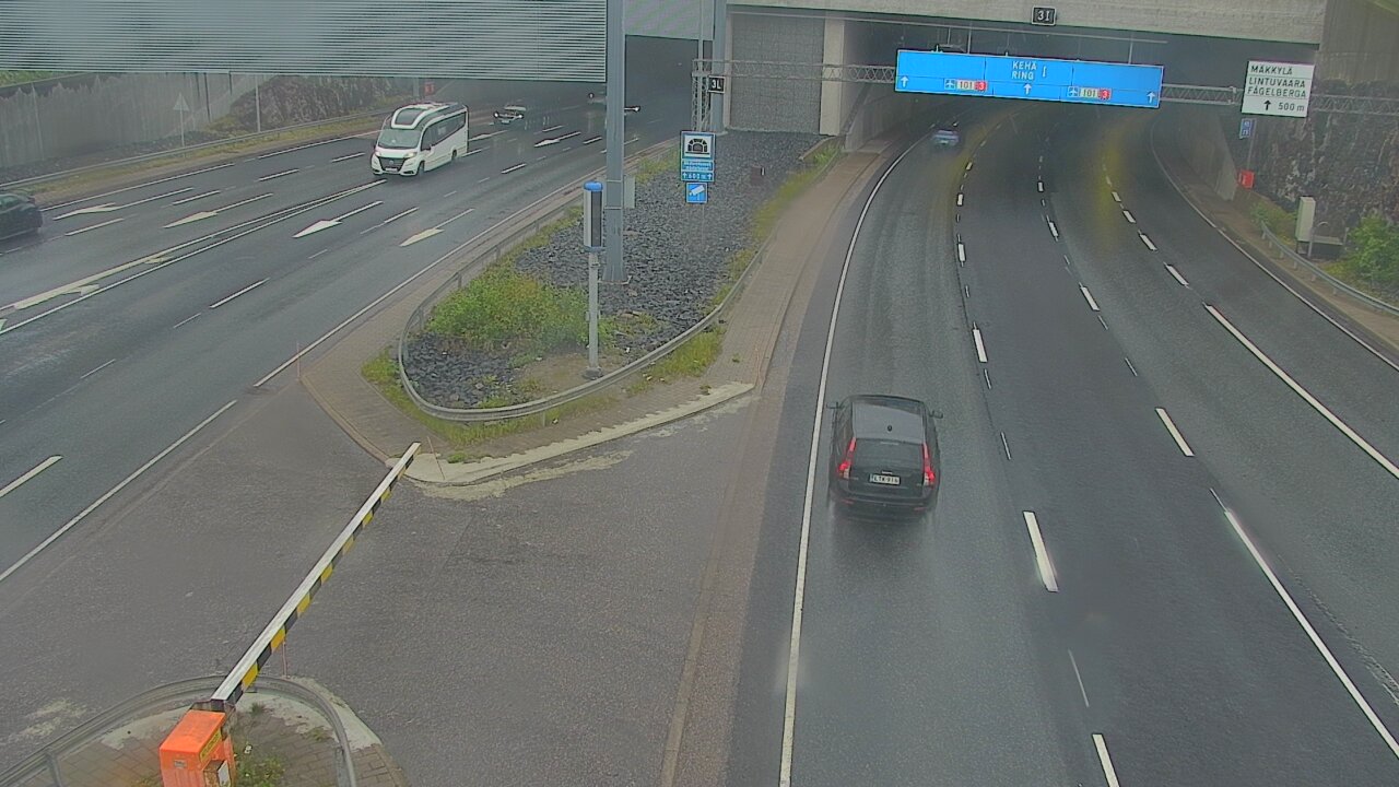 Weather Camera Image Road 101 Mestarintunneli, puomi, Espoo, Uusimaa