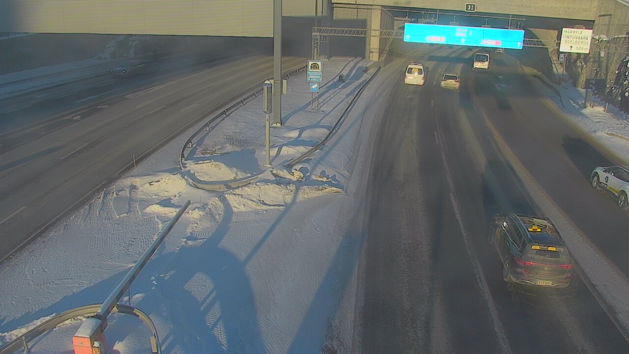 Kelikamerat Kuva Tie 101 Mestarintunneli, puomi länsi, Espoo, Uusimaa