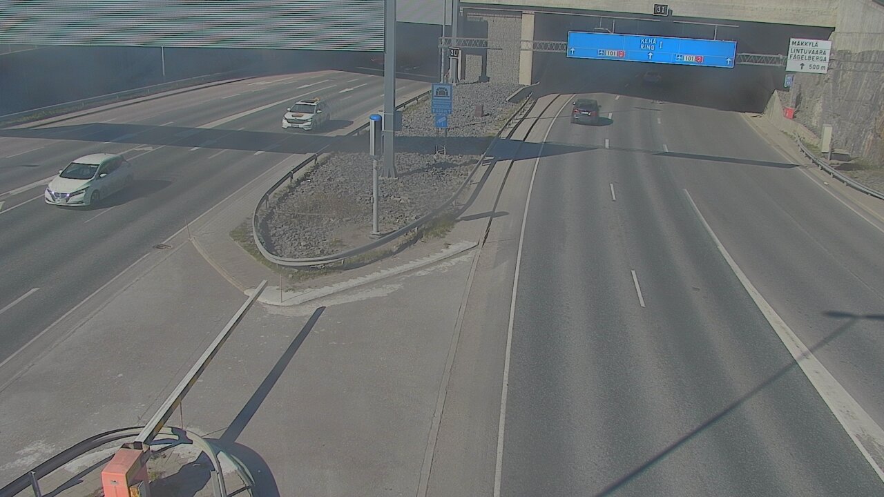 Kelikamerat Kuva Tie 101 Mestarintunneli, puomi länsi, Espoo, Uusimaa
