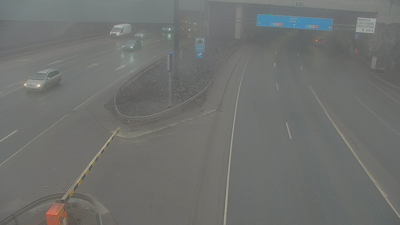 Kelikamerat Kuva Tie 101 Mestarintunneli, puomi länsi, Espoo, Uusimaa