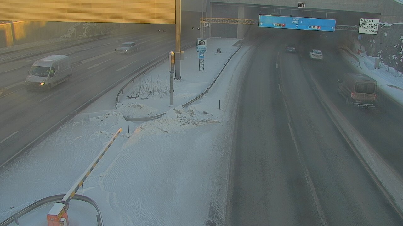 Kelikamerat Kuva Tie 101 Mestarintunneli, puomi länsi, Espoo, Uusimaa