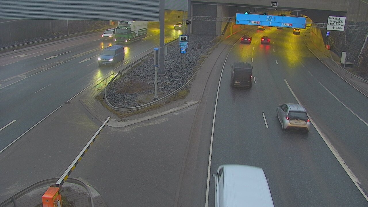 Kelikamerat Kuva Tie 101 Mestarintunneli, puomi länsi, Espoo, Uusimaa