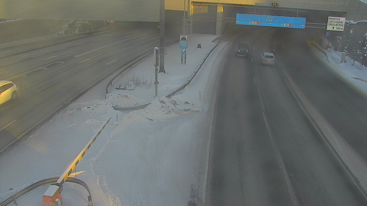 Kelikamerat Kuva Tie 101 Mestarintunneli, puomi länsi, Espoo, Uusimaa