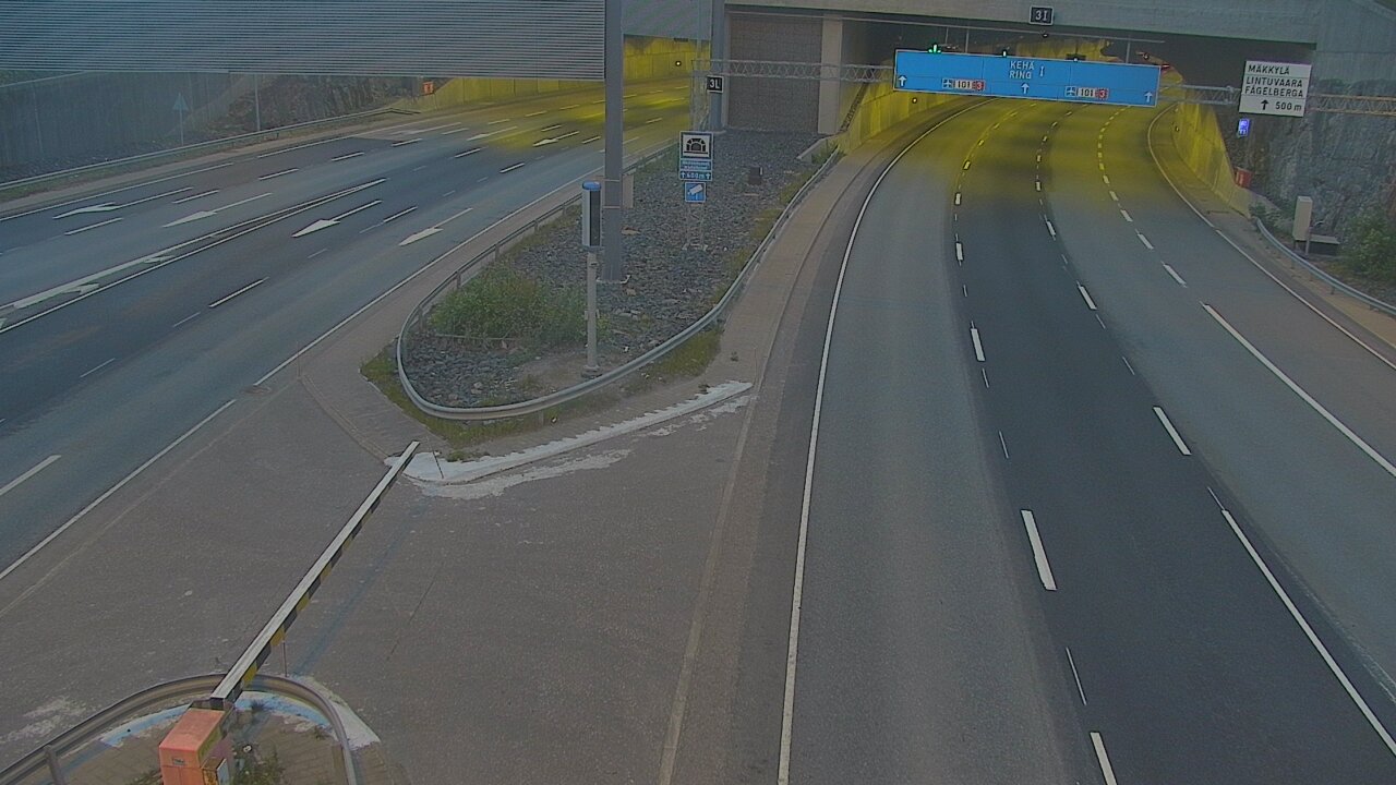 Kelikamerat Kuva Tie 101 Mestarintunneli, puomi länsi, Espoo, Uusimaa