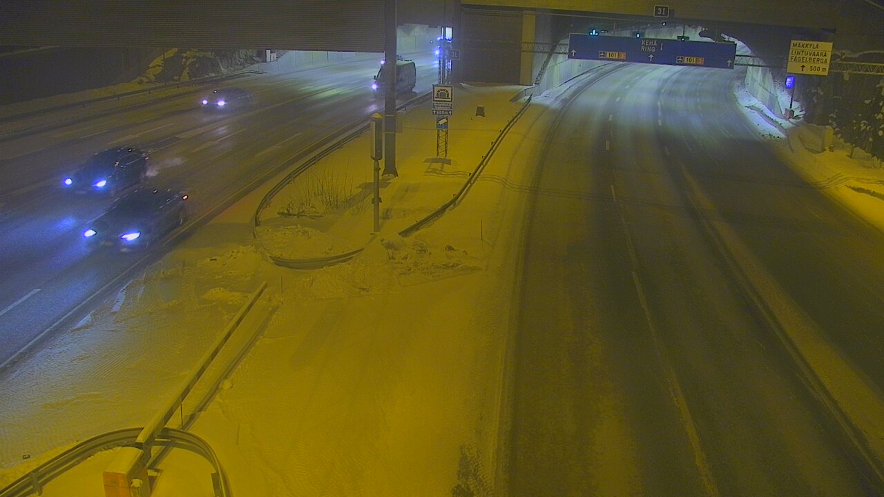 Kelikamerat Kuva Tie 101 Mestarintunneli, puomi länsi, Espoo, Uusimaa