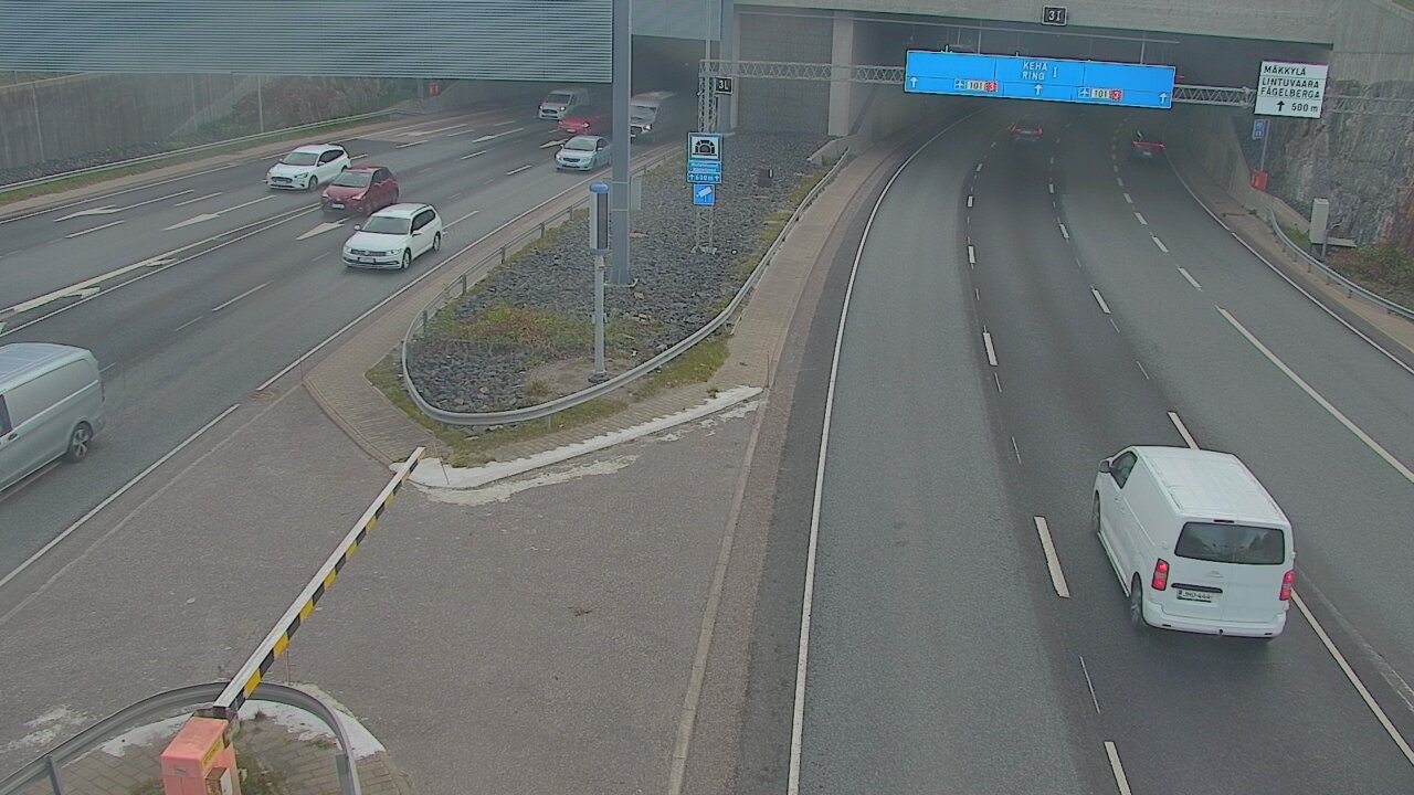 Kelikamerat Kuva Tie 101 Mestarintunneli, puomi länsi, Espoo, Uusimaa