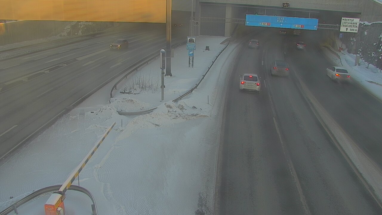 Kelikamerat Kuva Tie 101 Mestarintunneli, puomi länsi, Espoo, Uusimaa