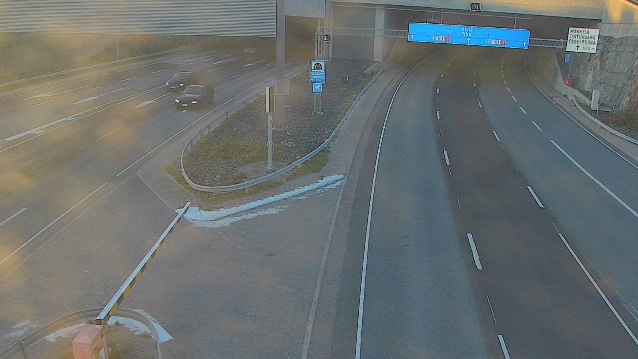 Kelikamerat Kuva Tie 101 Mestarintunneli, puomi länsi, Espoo, Uusimaa