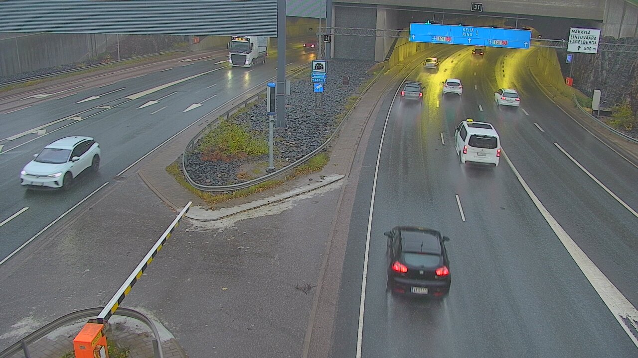 Kelikamerat Kuva Tie 101 Mestarintunneli, puomi länsi, Espoo, Uusimaa