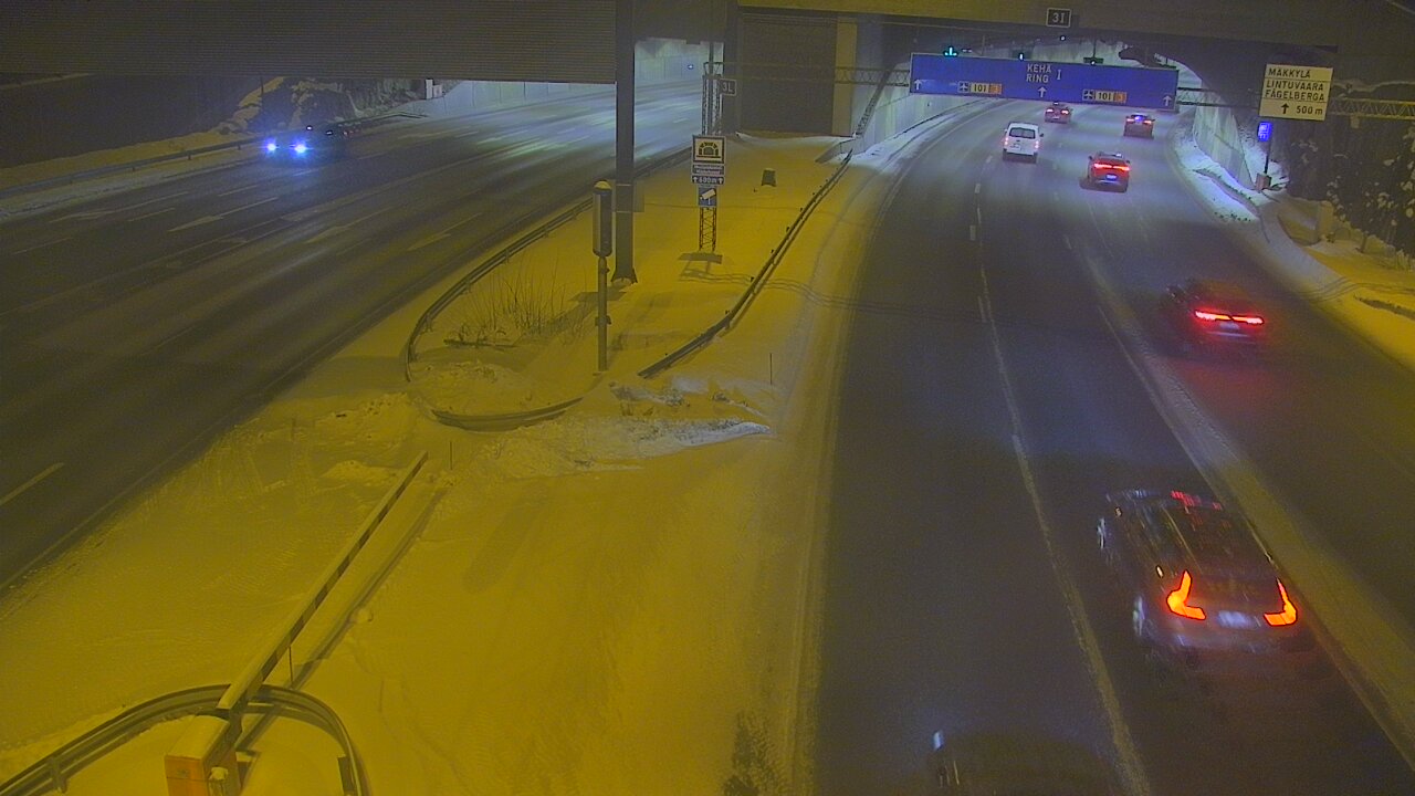 Kelikamerat Kuva Tie 101 Mestarintunneli, puomi länsi, Espoo, Uusimaa