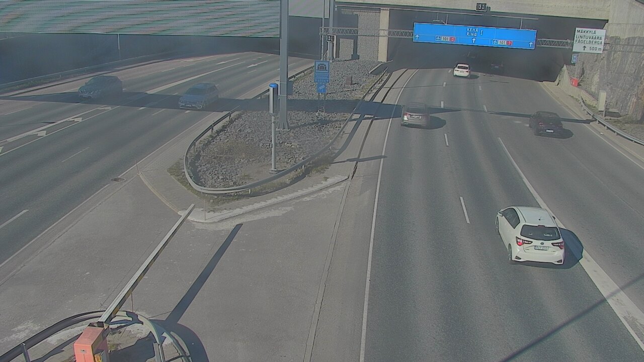 Kelikamerat Kuva Tie 101 Mestarintunneli, puomi länsi, Espoo, Uusimaa