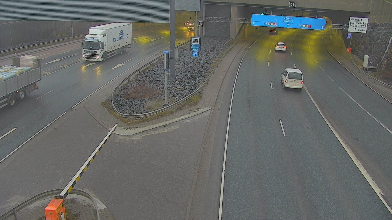 Kelikamerat Kuva Tie 101 Mestarintunneli, puomi länsi, Espoo, Uusimaa