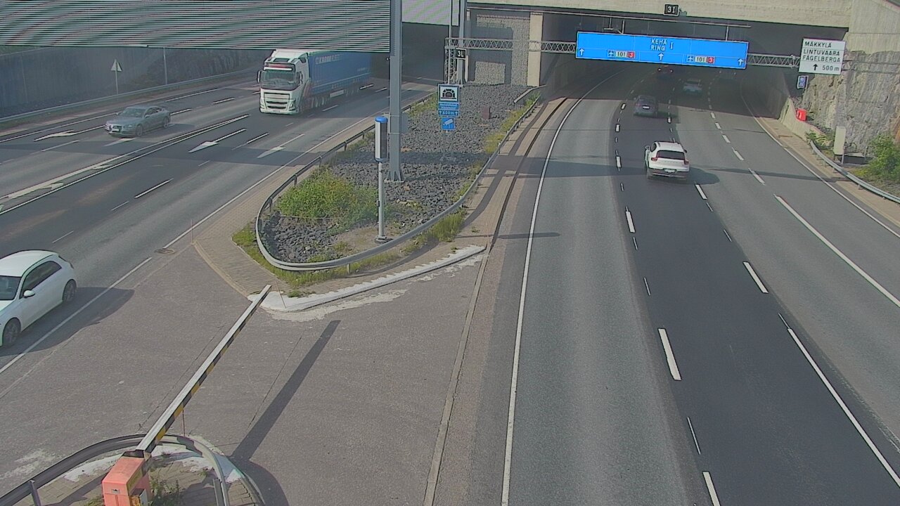 Kelikamerat Kuva Tie 101 Mestarintunneli, puomi länsi, Espoo, Uusimaa