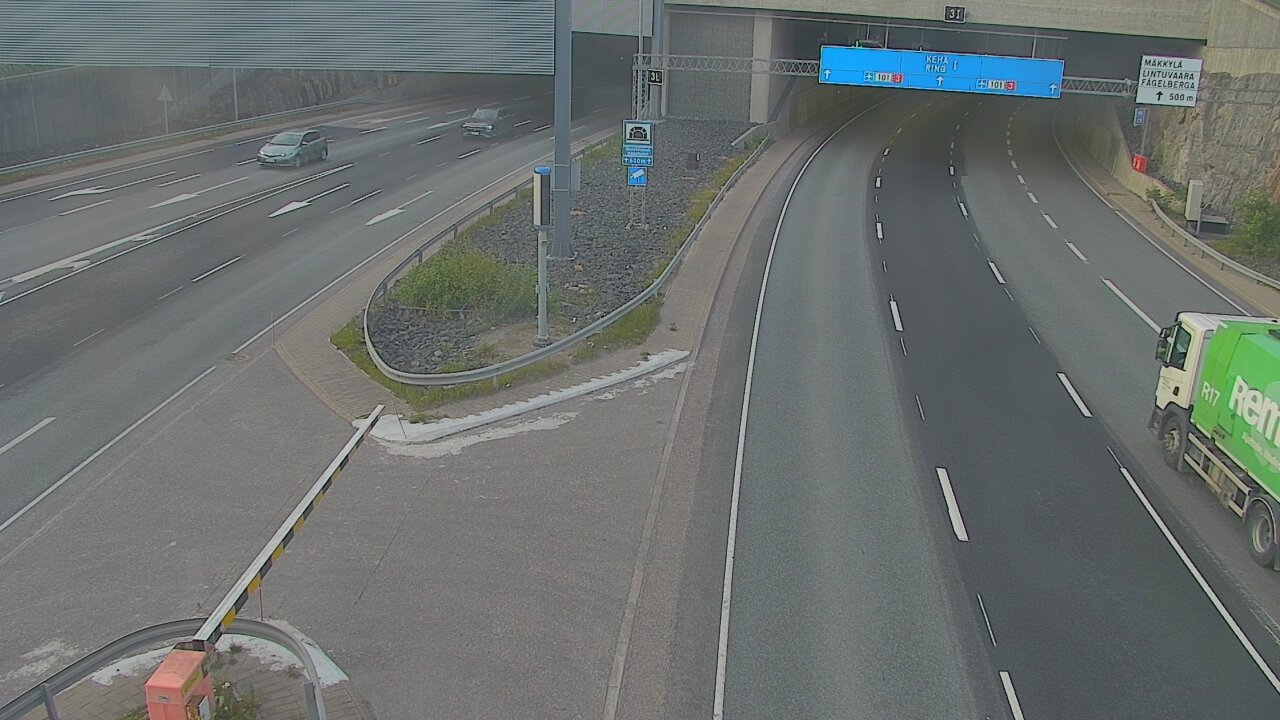 Kelikamerat Kuva Tie 101 Mestarintunneli, puomi länsi, Espoo, Uusimaa