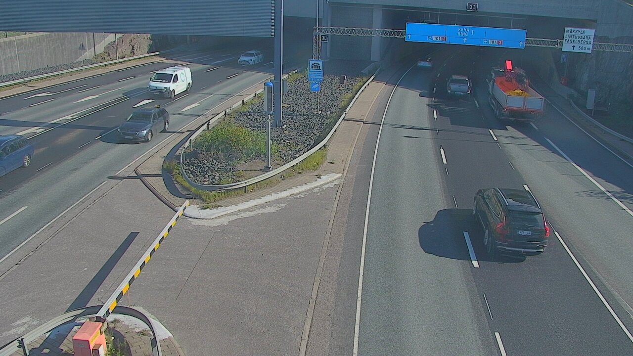 Kelikamerat Kuva Tie 101 Mestarintunneli, puomi länsi, Espoo, Uusimaa