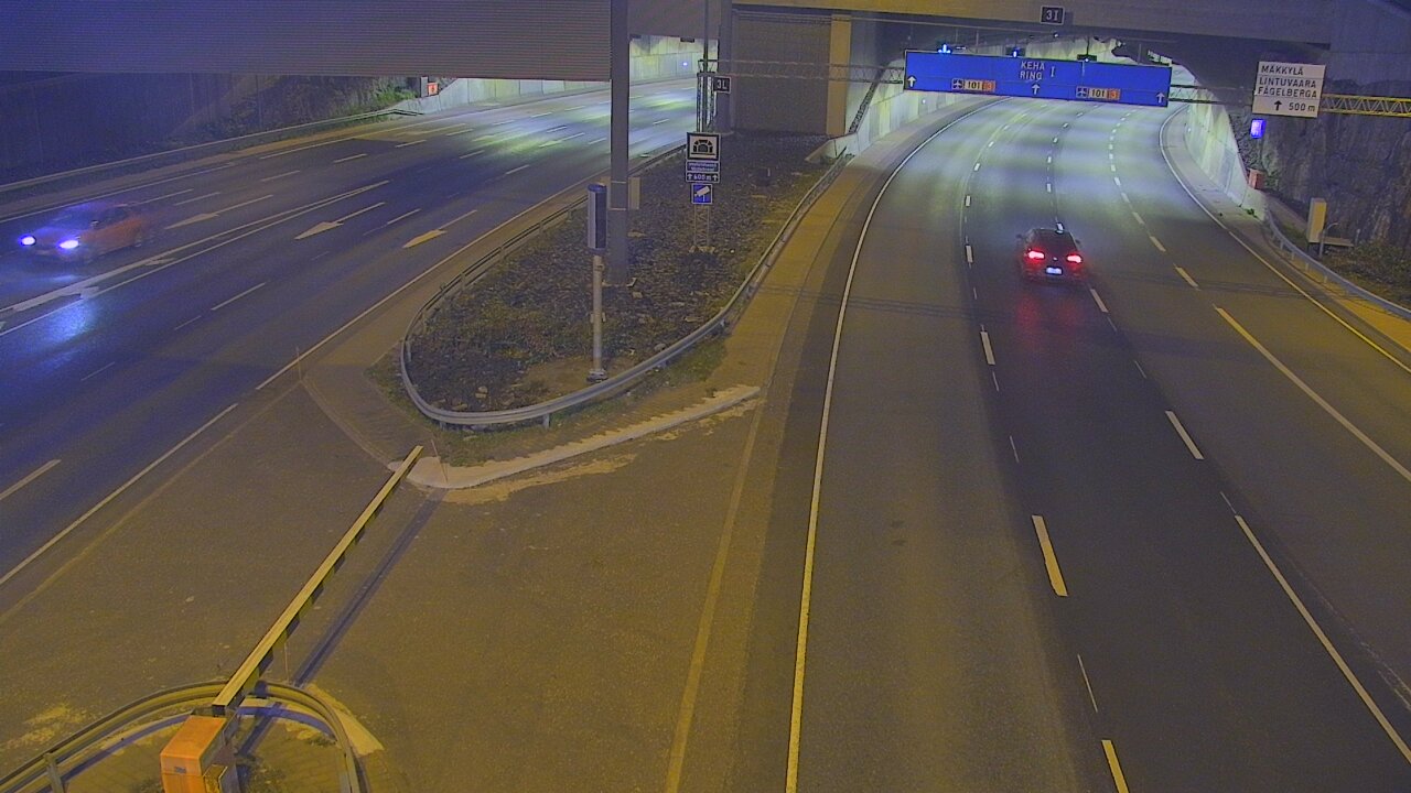 Kelikamerat Kuva Tie 101 Mestarintunneli, puomi länsi, Espoo, Uusimaa