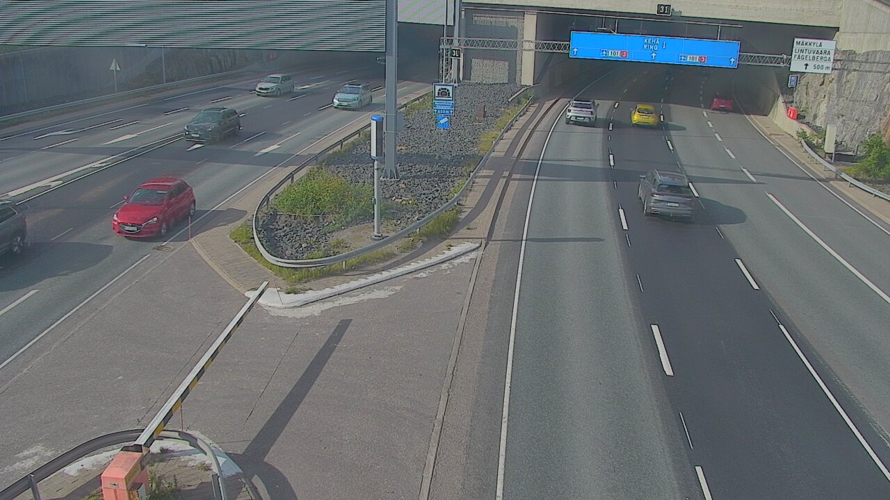 Kelikamerat Kuva Tie 101 Mestarintunneli, puomi länsi, Espoo, Uusimaa