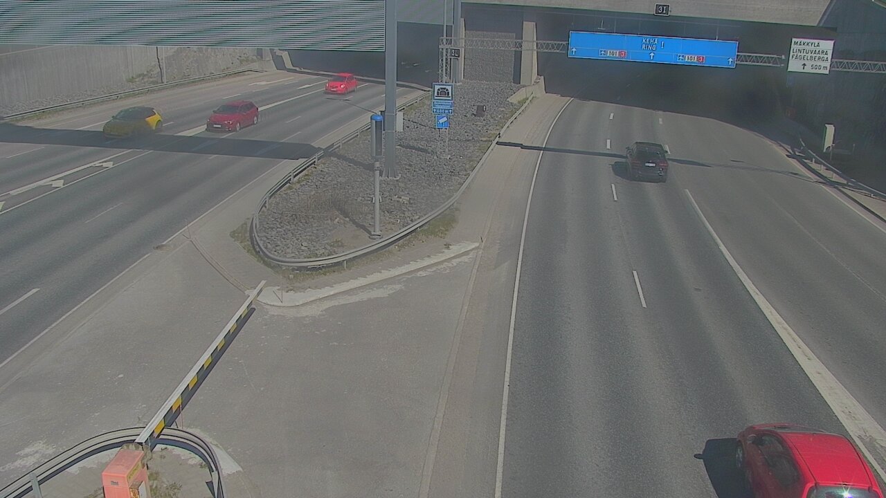 Kelikamerat Kuva Tie 101 Mestarintunneli, puomi länsi, Espoo, Uusimaa