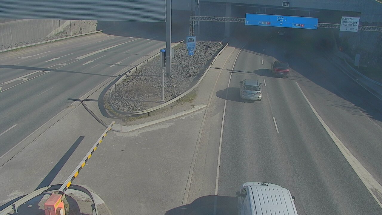 Kelikamerat Kuva Tie 101 Mestarintunneli, puomi länsi, Espoo, Uusimaa