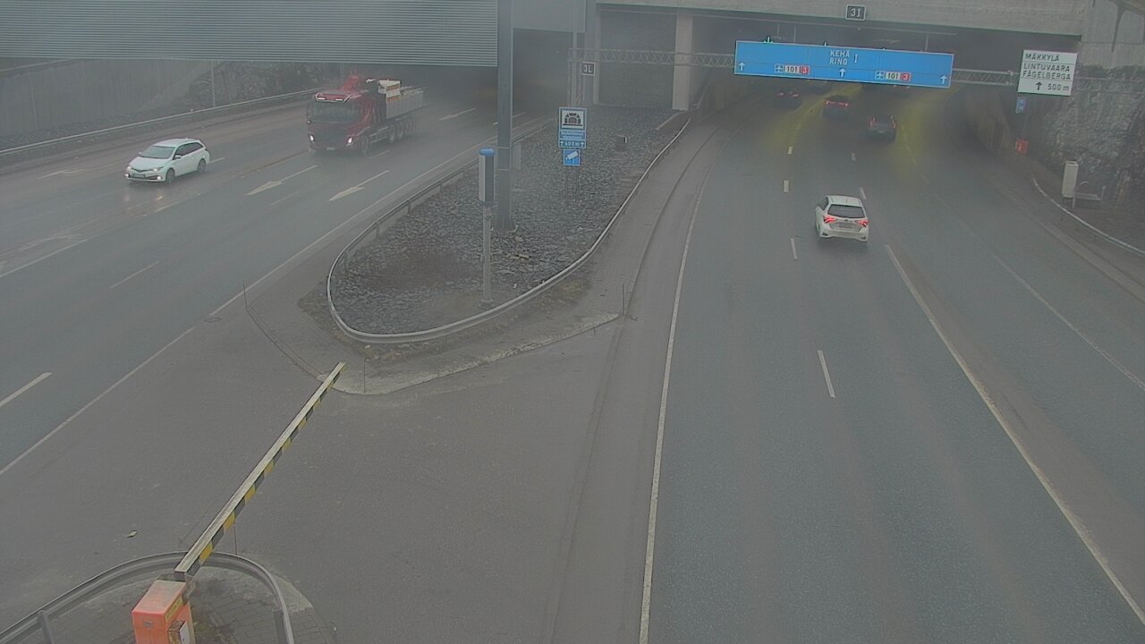 Kelikamerat Kuva Tie 101 Mestarintunneli, puomi länsi, Espoo, Uusimaa