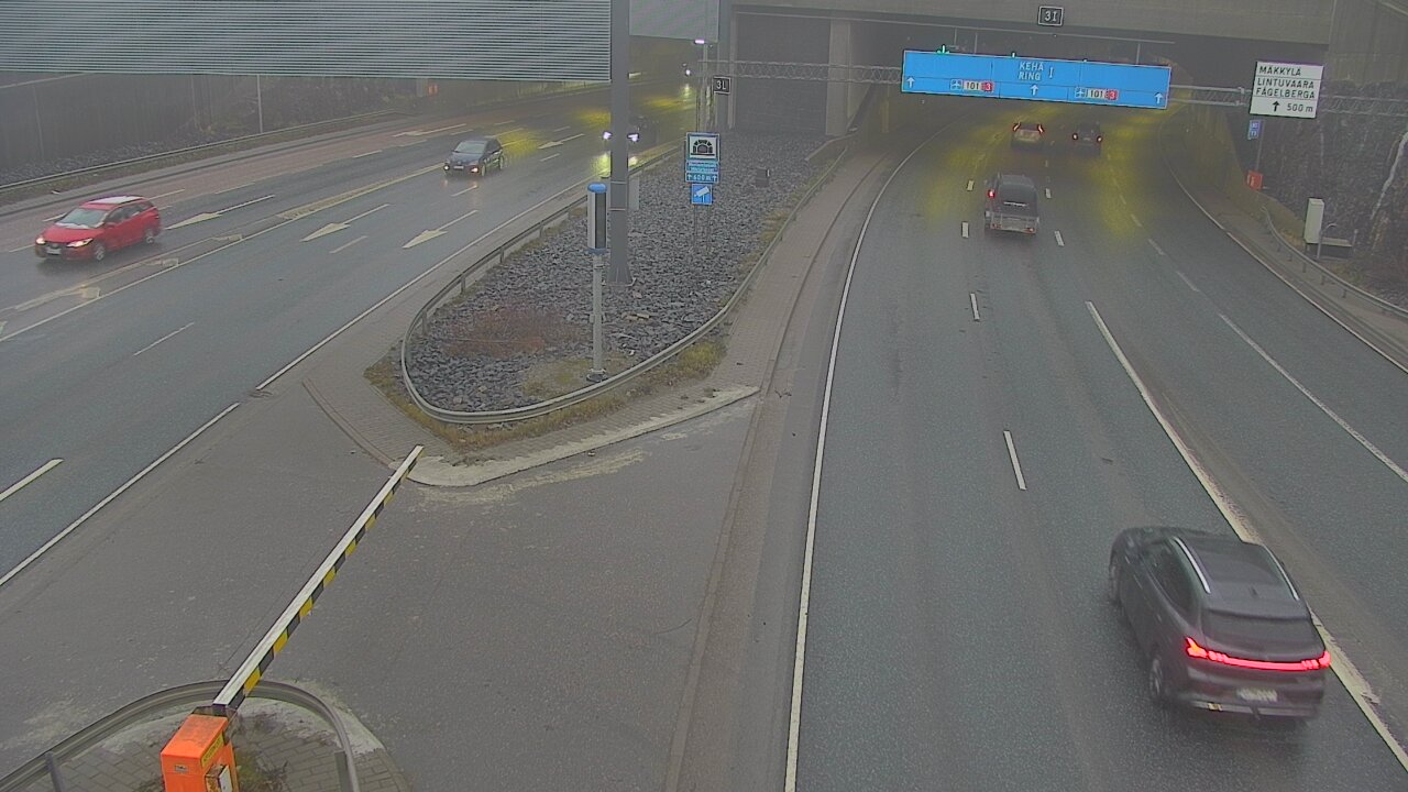 Kelikamerat Kuva Tie 101 Mestarintunneli, puomi länsi, Espoo, Uusimaa