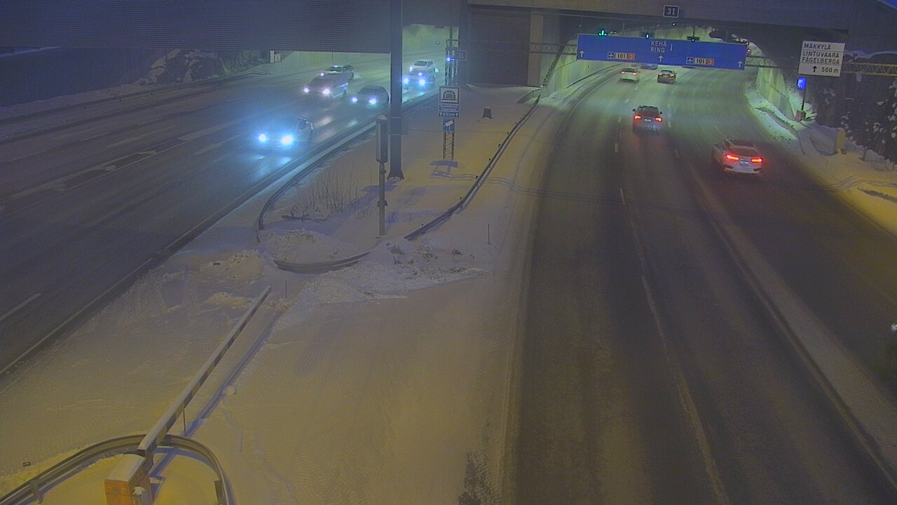 Kelikamerat Kuva Tie 101 Mestarintunneli, puomi länsi, Espoo, Uusimaa