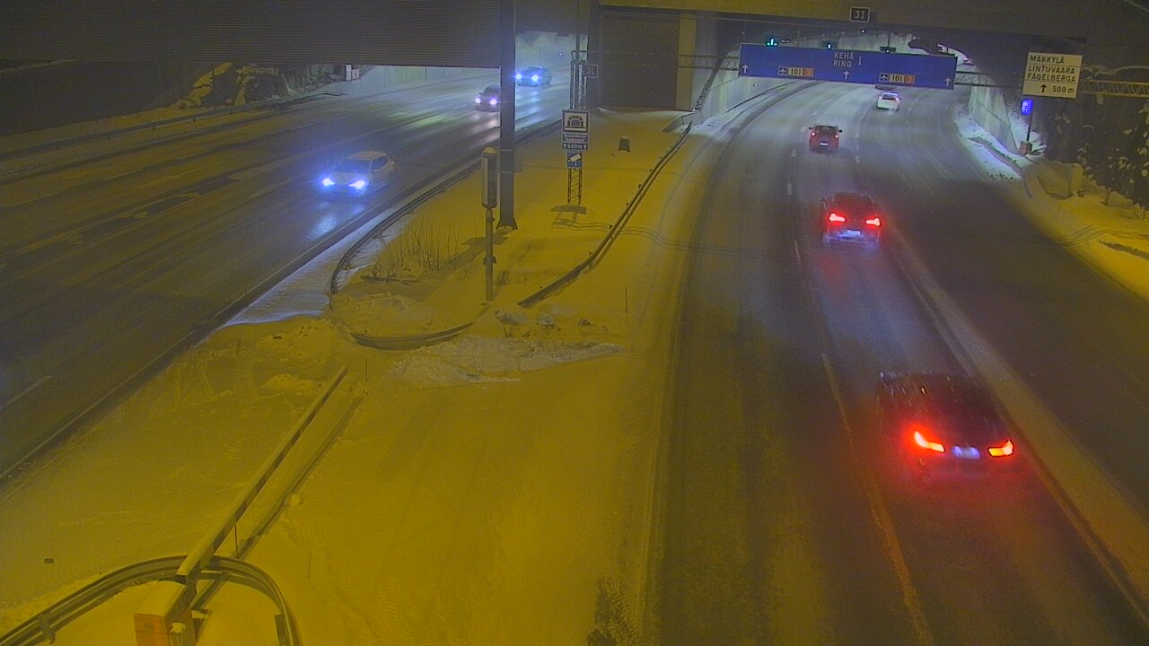 Kelikamerat Kuva Tie 101 Mestarintunneli, puomi länsi, Espoo, Uusimaa