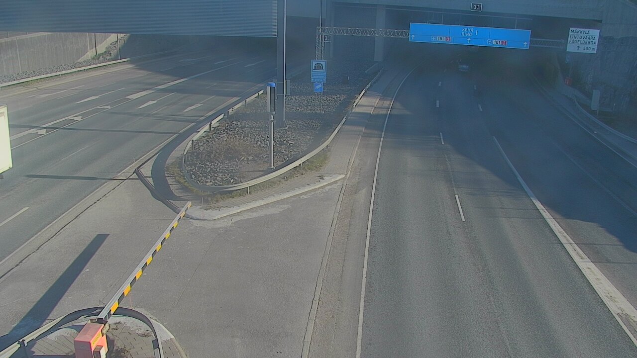 Kelikamerat Kuva Tie 101 Mestarintunneli, puomi länsi, Espoo, Uusimaa