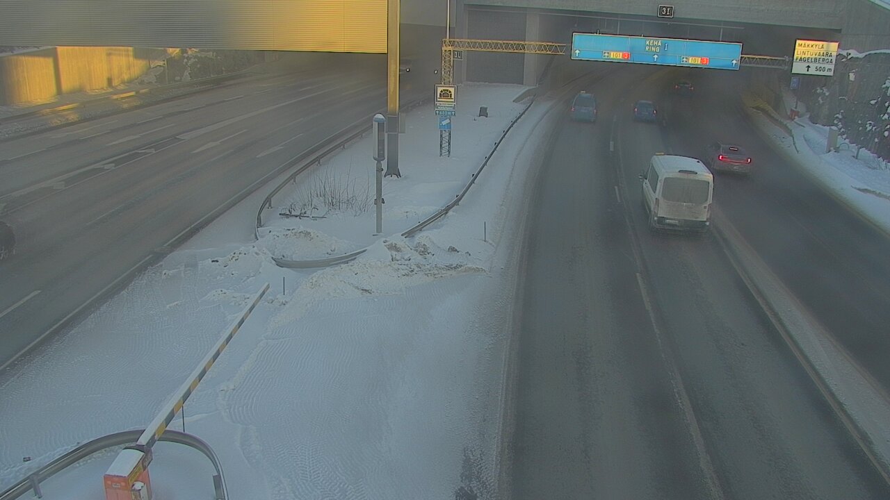 Kelikamerat Kuva Tie 101 Mestarintunneli, puomi länsi, Espoo, Uusimaa