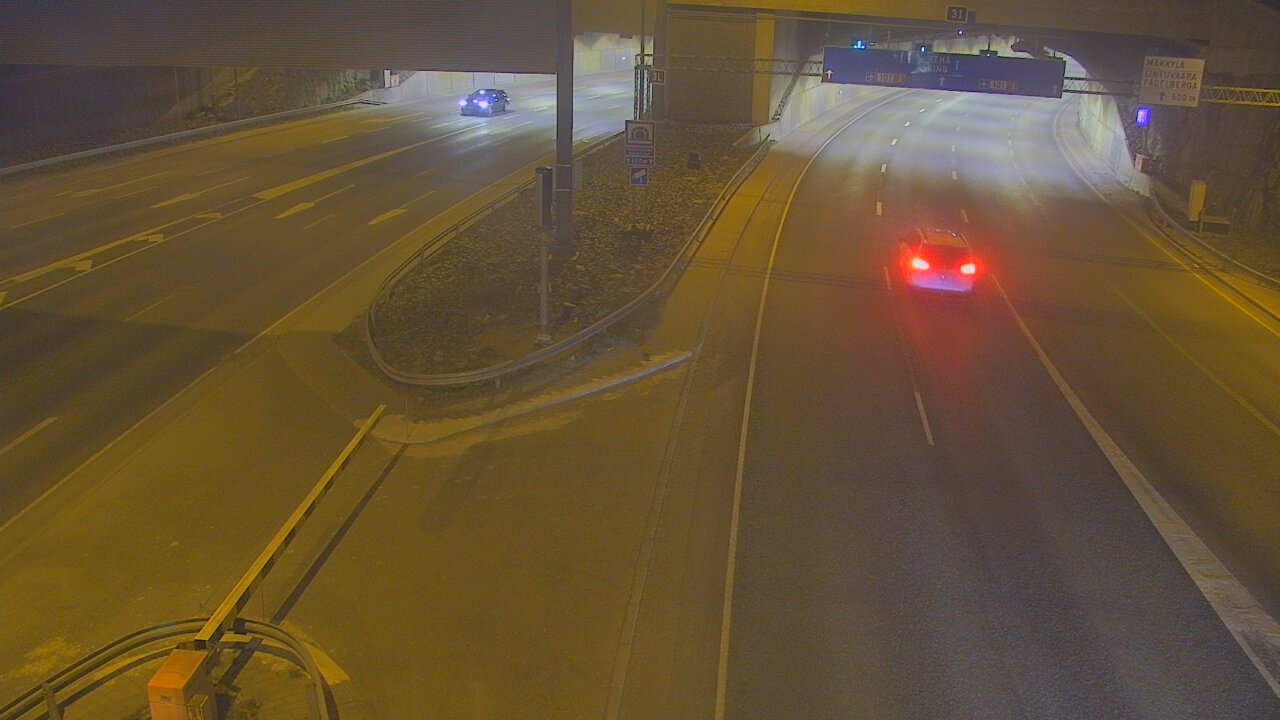 Kelikamerat Kuva Tie 101 Mestarintunneli, puomi länsi, Espoo, Uusimaa